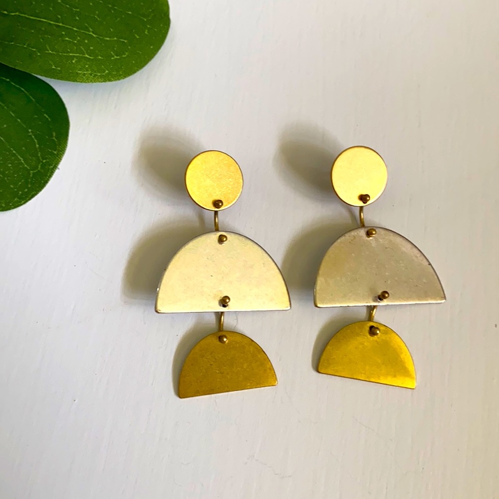 Madewell geometric metal earrings